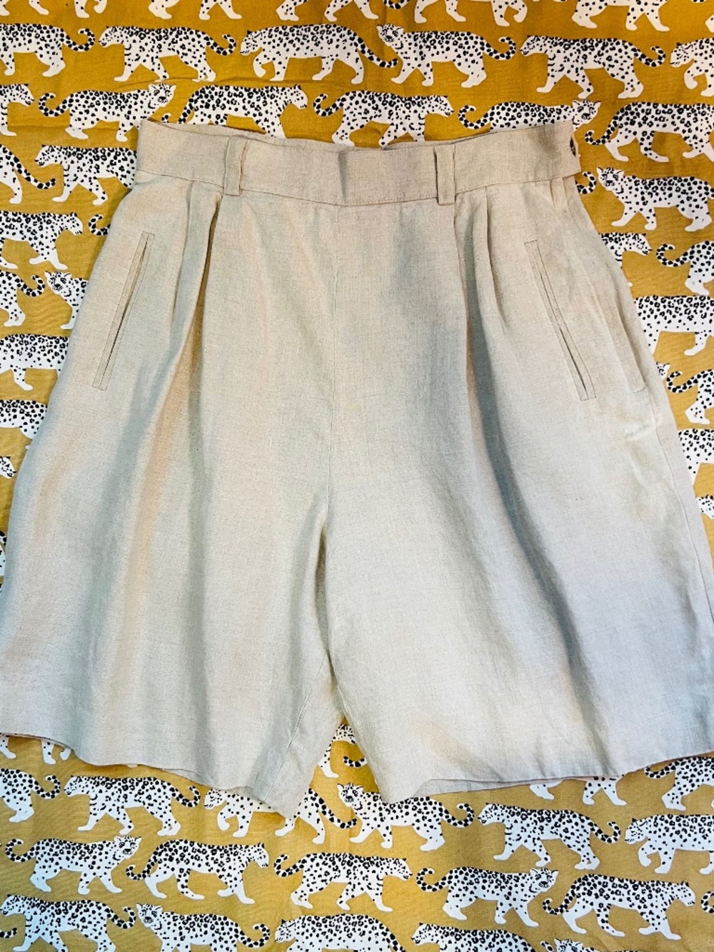 Vintage Linen Shorts